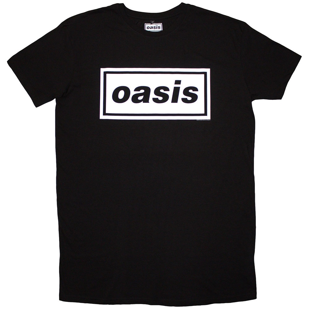 Oasis - Decca Logo T-Shirt-Kleid - Schwarz